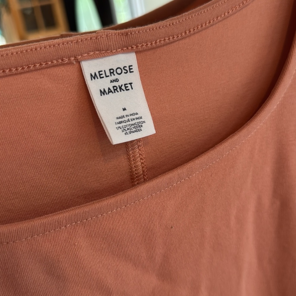 Melrose and Market Pink Fitted short sleeve T-Shirt - Picture 2 of 2